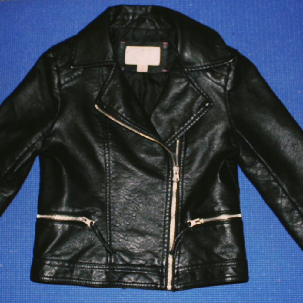 Black leather jacket